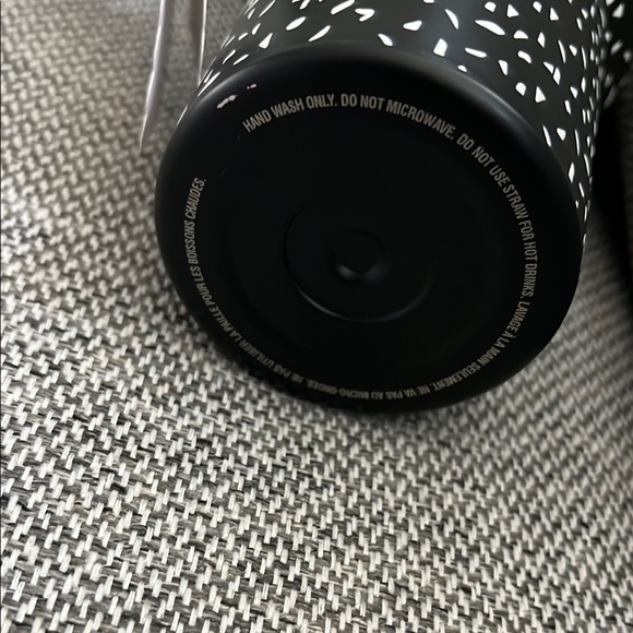 Black and White Composition Notebook Speckled Tumbler with Straw, new - Picture 7 of 9